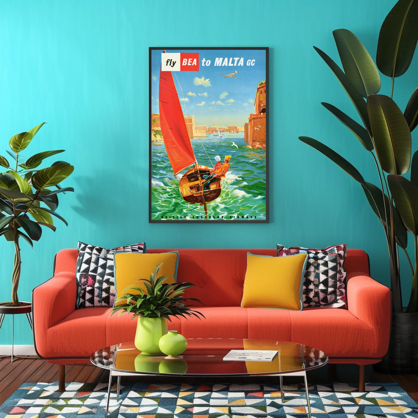 Malta Vintage Travel Poster