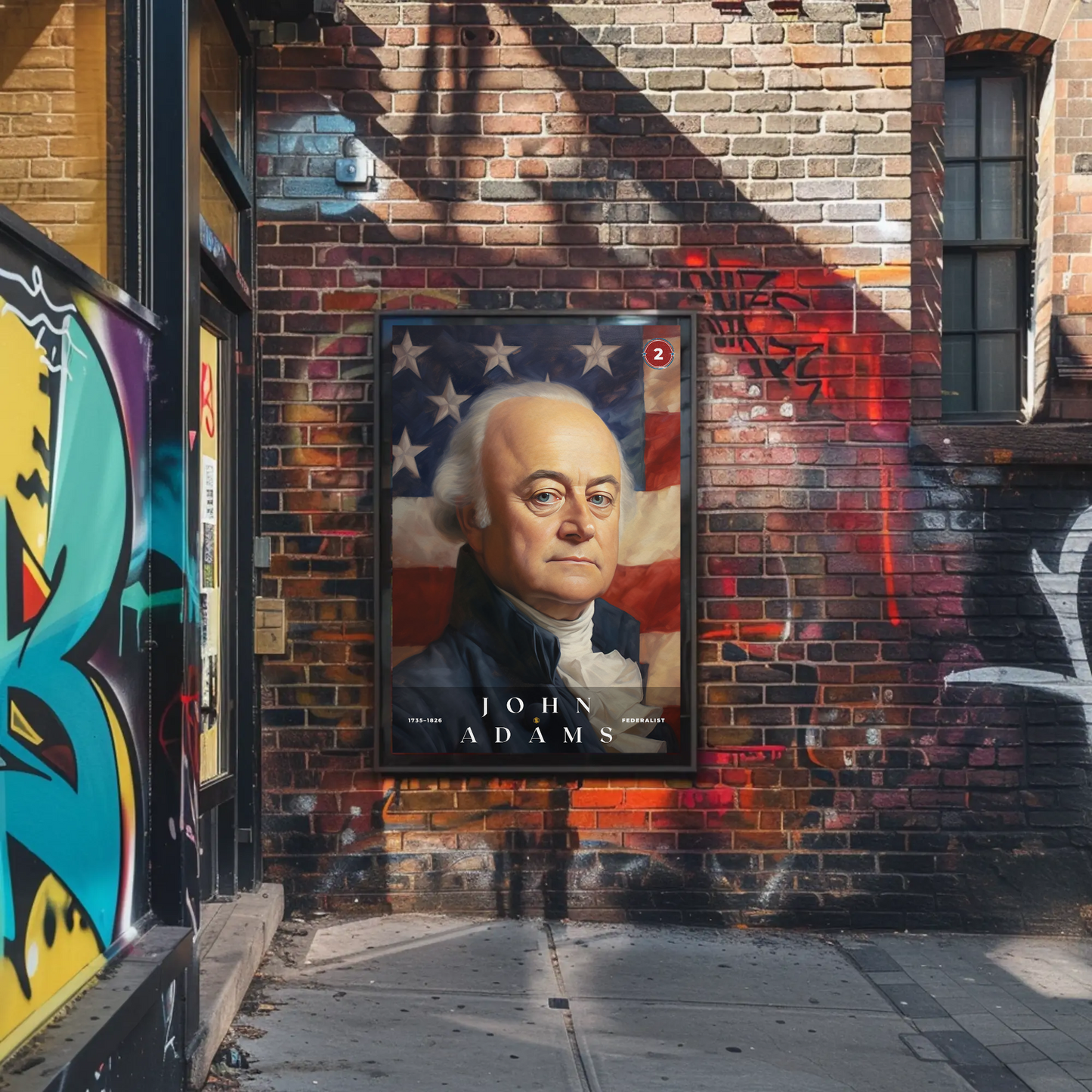 John Adams 2nd President Of The United States Portrait