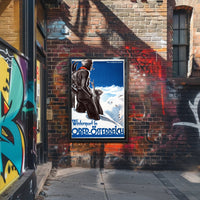 Vintage Upper Austria Skiing Adventure Travel Poster PosterGoat