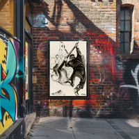 Oppression Depicted in Wartime Illustration Poster PosterGoat