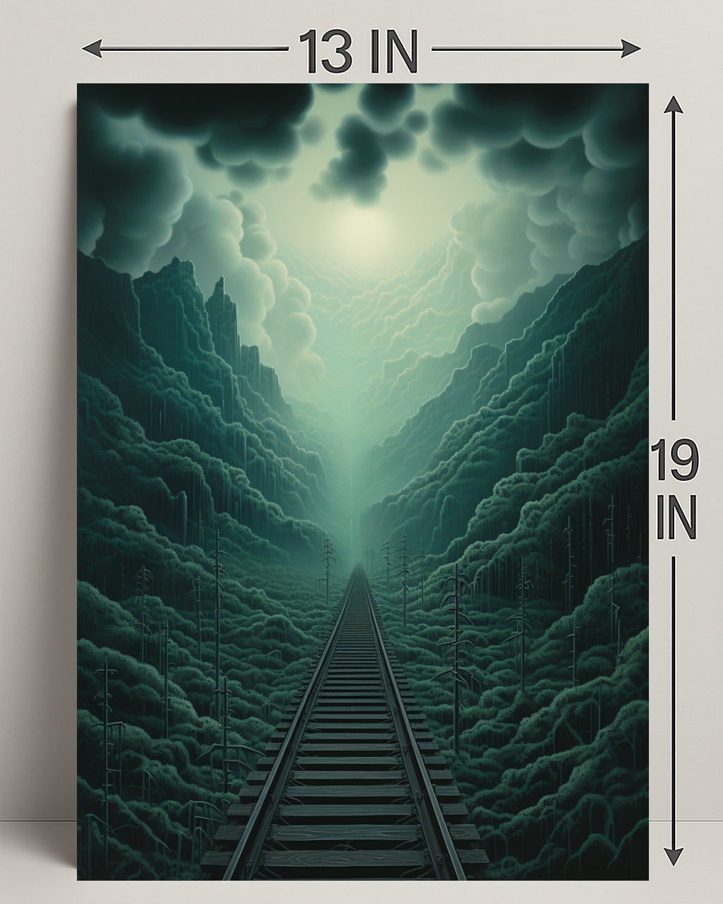 Journey Through The Misty Mountains Poster