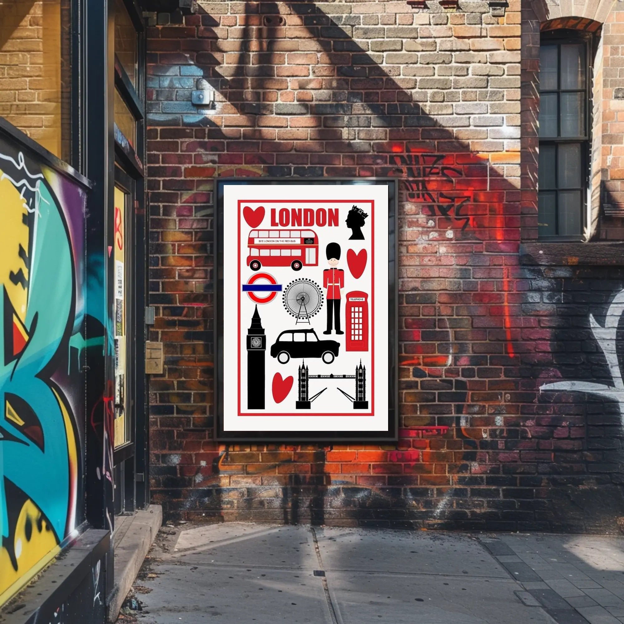 London Icons Poster PosterGoat