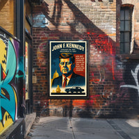 John F. Kennedy Vintage Patriotic Historical or Presidential Poster