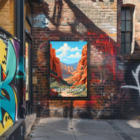 Red Rock Canyon Adventure Travel Poster