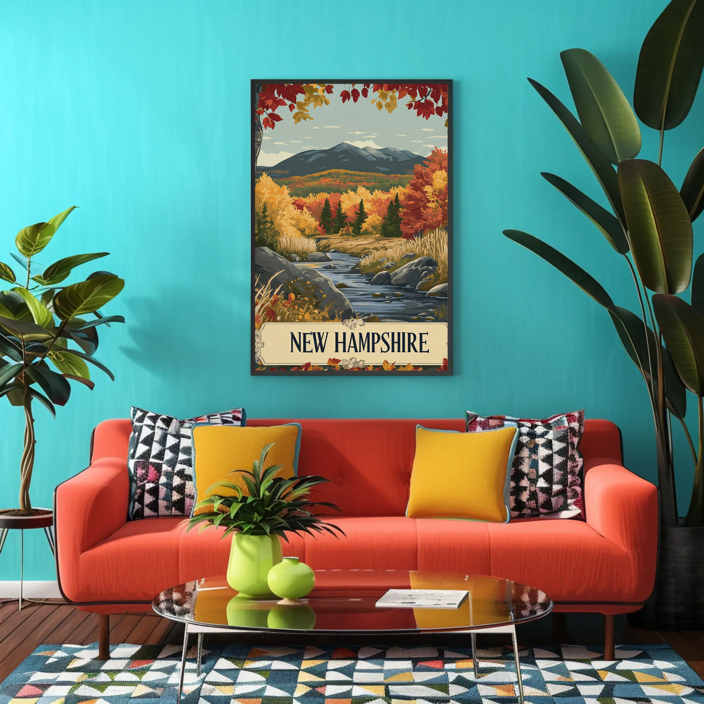 New Hampshire Vintage Poster