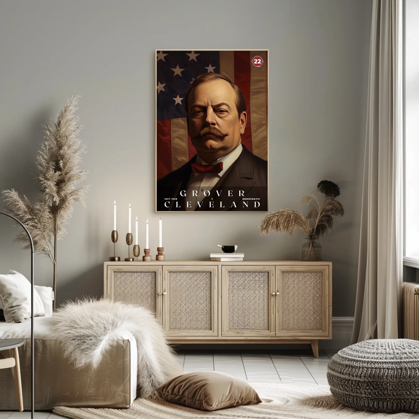 Grover Cleveland 22nd President Of The United States Portrait