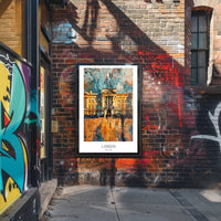 Buckingham Palace Vibrant Artistic Cityscape Poster PosterGoat