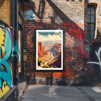 Grand Canyon Travel Vintage Adventure Poster