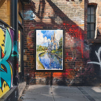 Enchanted Castle Reflection Poster PosterGoat