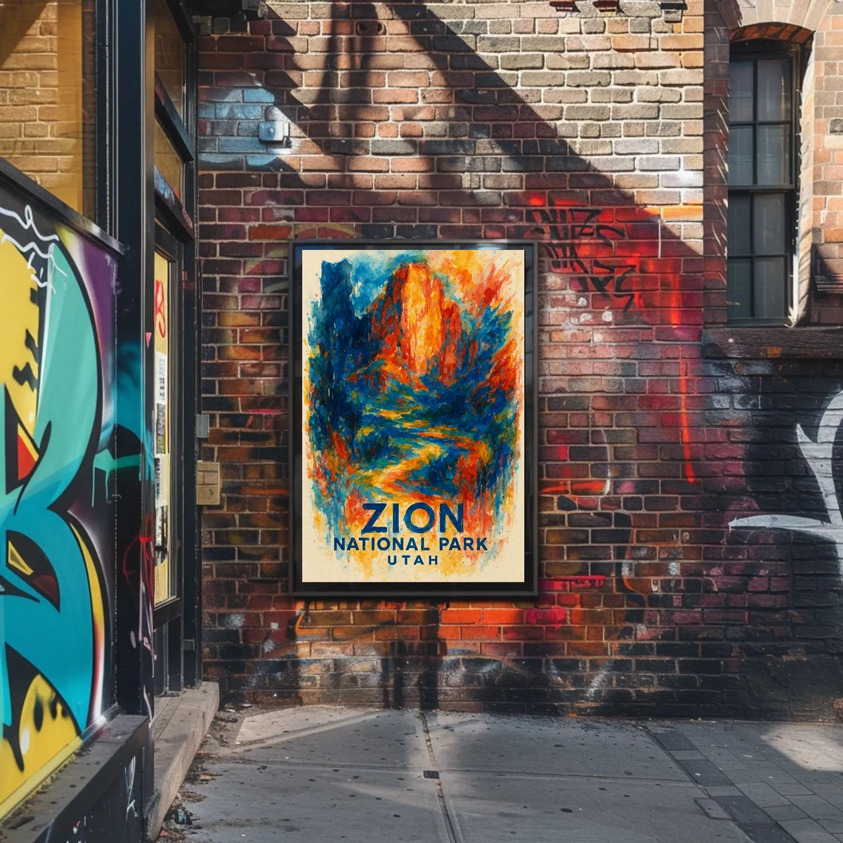 Zion National Park Utah Scenic Poster