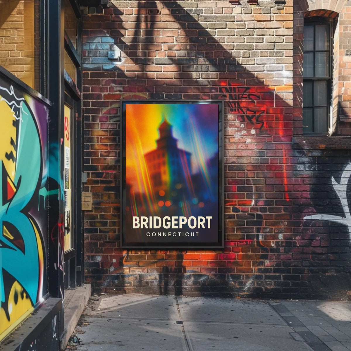 Bridgeport Vibes Minimalist Cityscape Poster