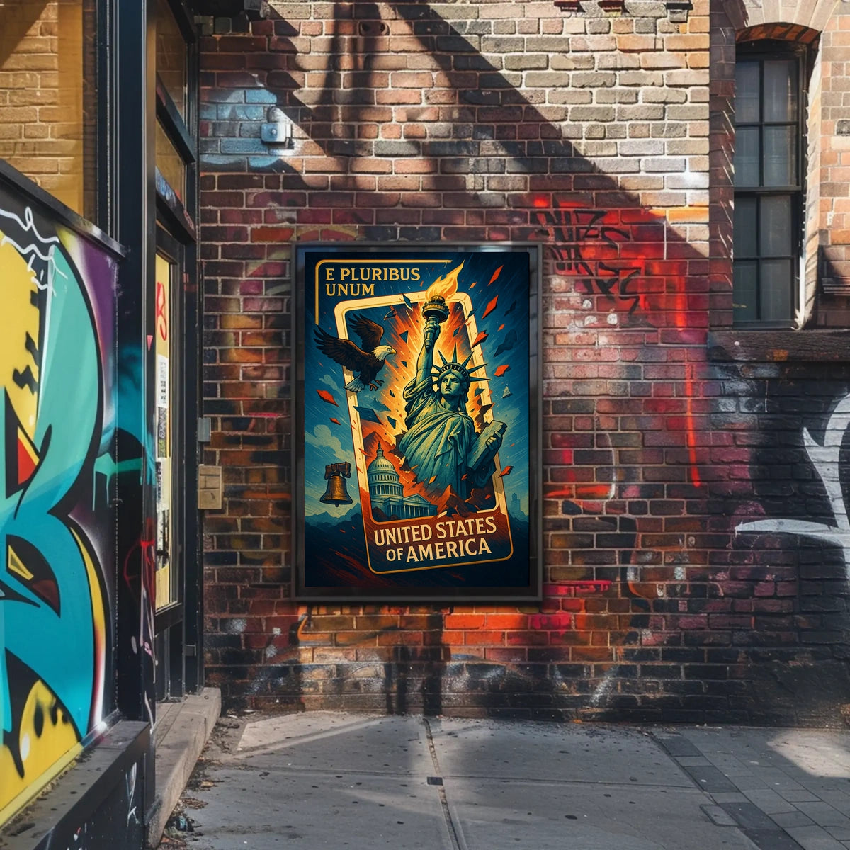 United States Of America Symbols Of Poster