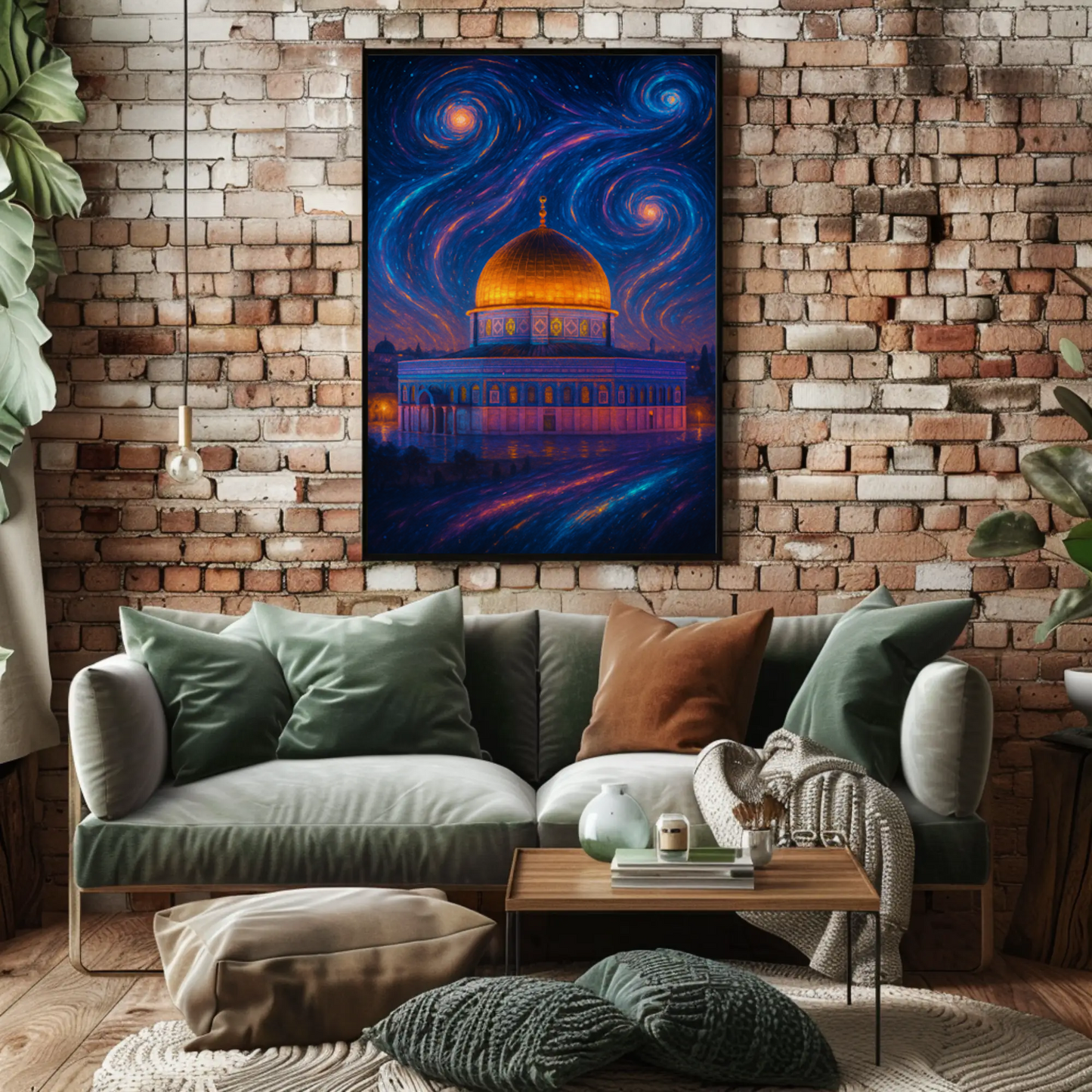 Dome of the Rock Starry Night Heritage Poster