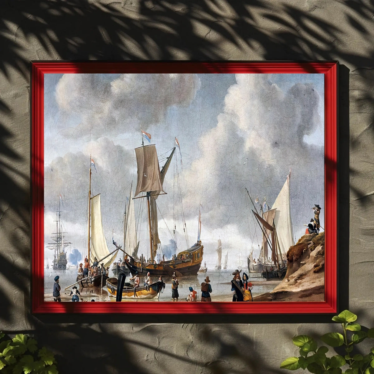 Maritime Adventure in a Bustling Historical Harbor Poster