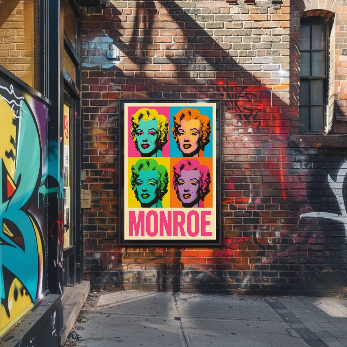 Pop Art Tribute to Monroe Poster