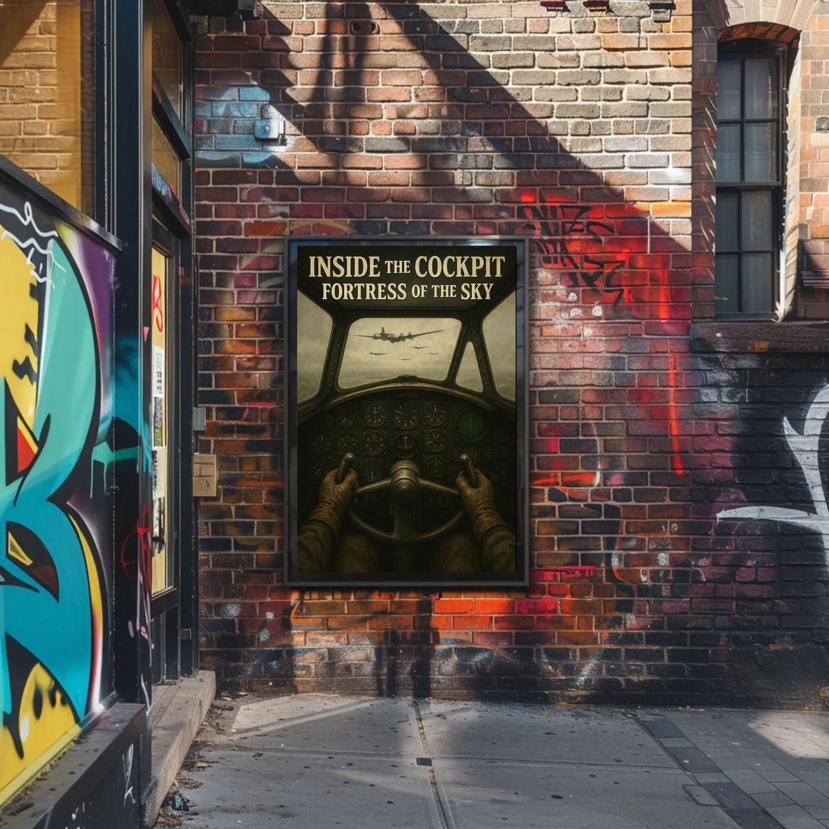 Inside the Cockpit Fortress of the Sky Poster