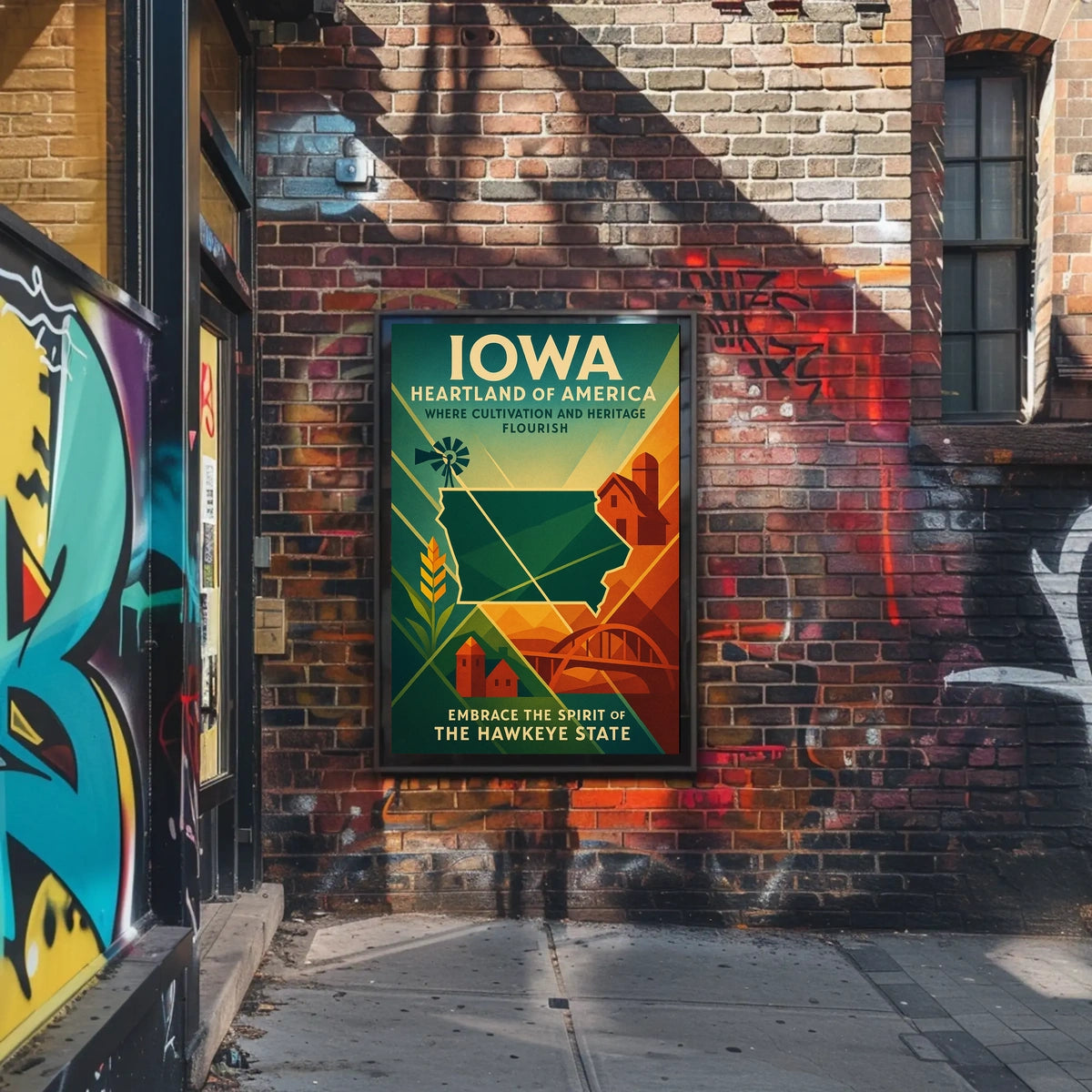Embrace the Spirit of The Hawkeye State Poster