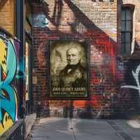 John Quincy Adams 6th President of the United States Double Exposure Poster