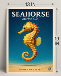 Seahorse Marine Life Poster PosterGoat