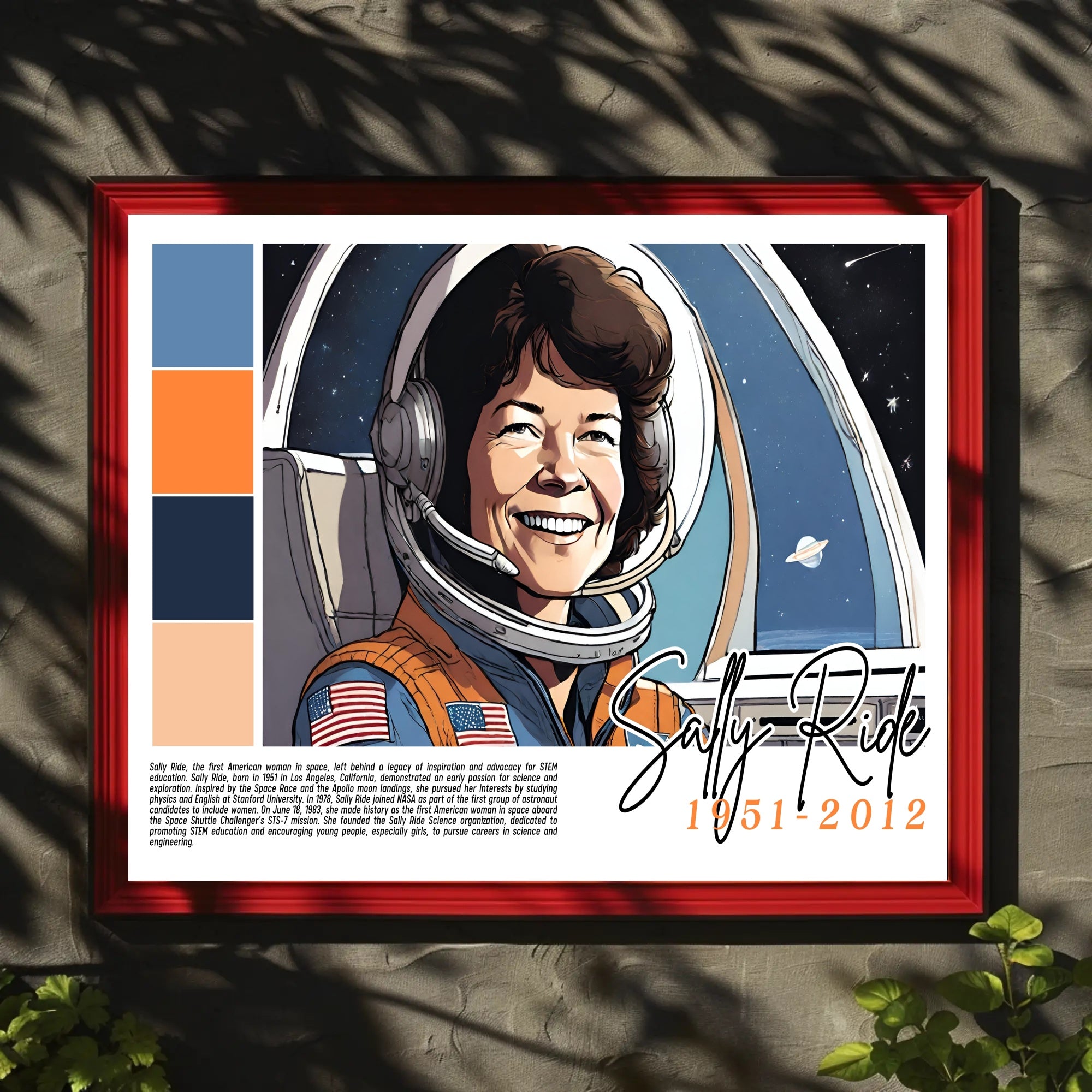 Sally Ride: A Legacy in Space and STEM Poster