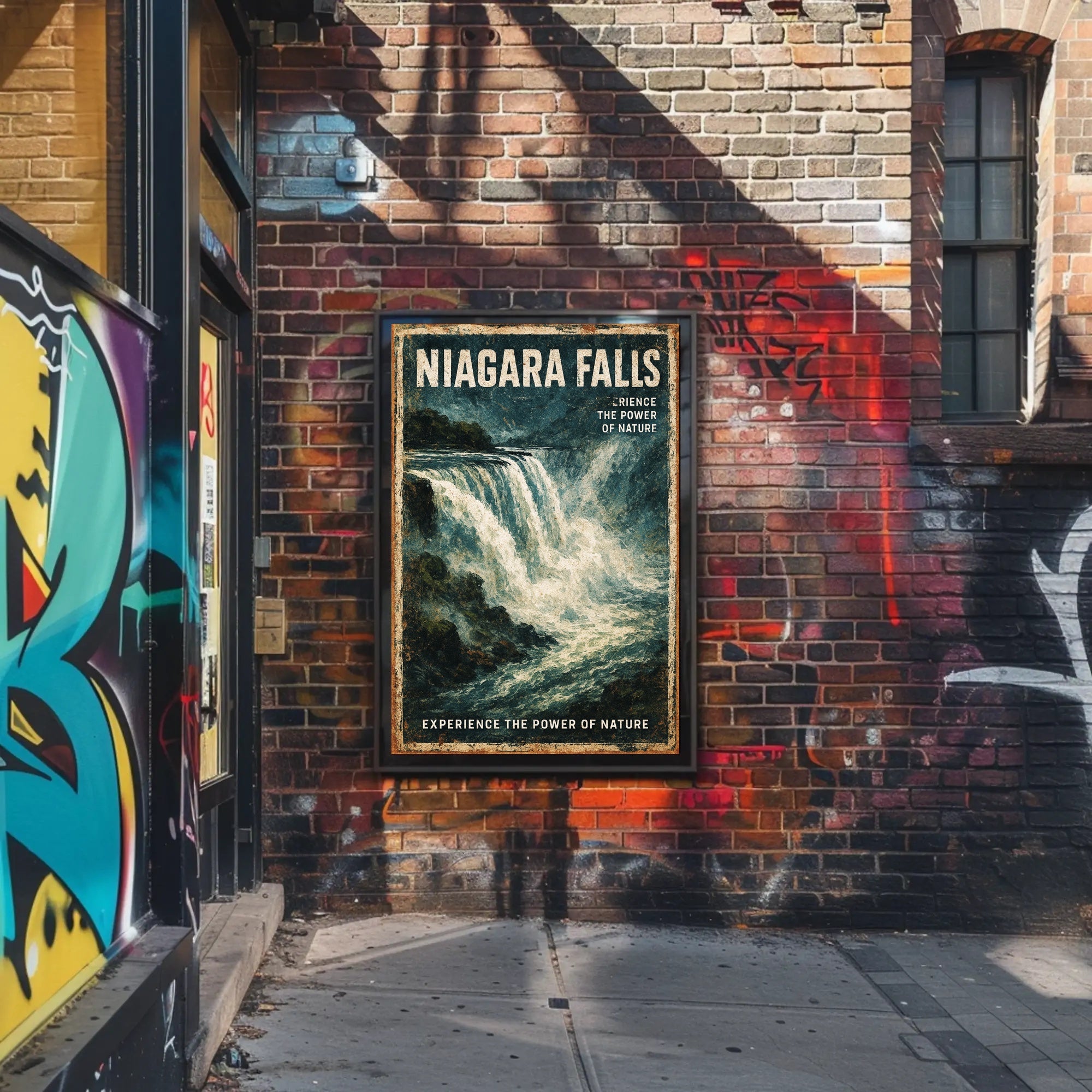 Niagara Falls The Power of Nature Poster PosterGoat