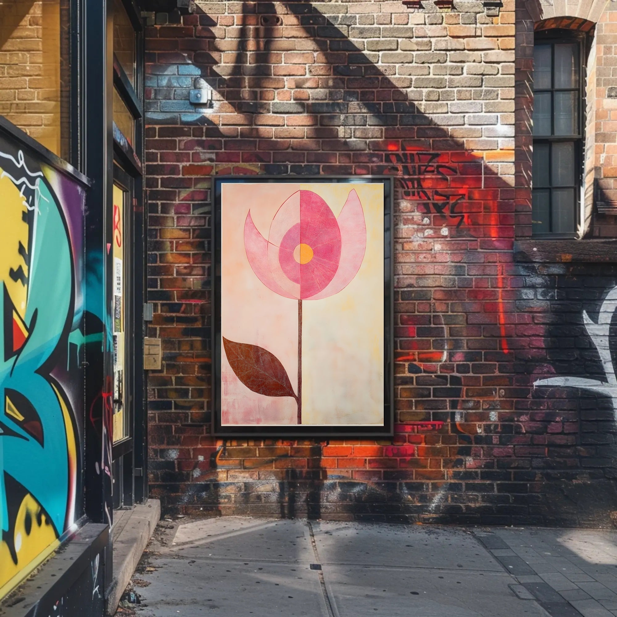 Abstract Floral Poster Modern Botanical Wall Art