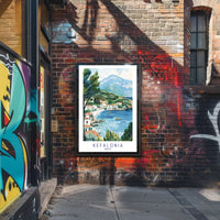 Kefalonia Coastal Tranquility Travel Poster PosterGoat