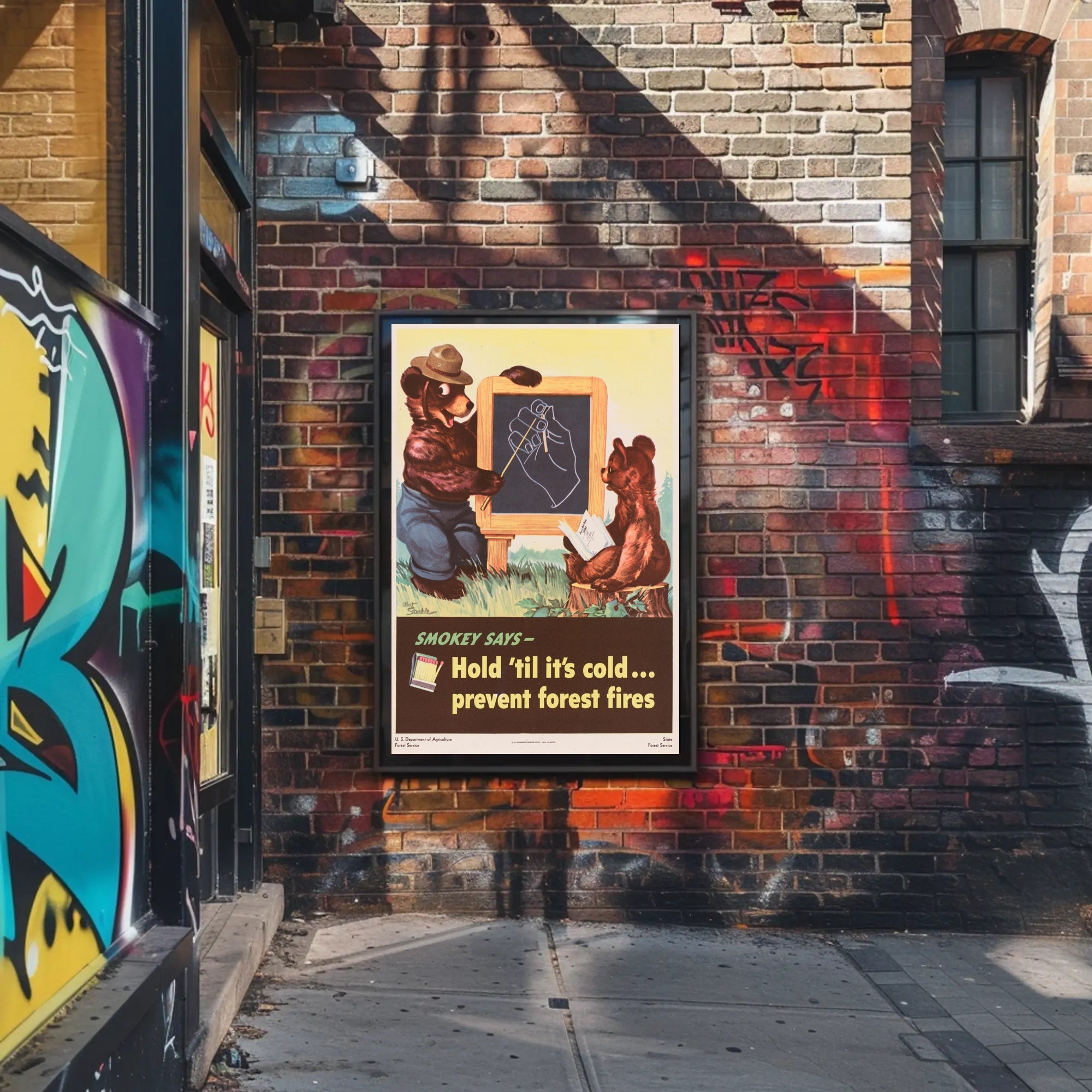 Smokey Bear's Fire Safety Reminder Poster PosterGoat