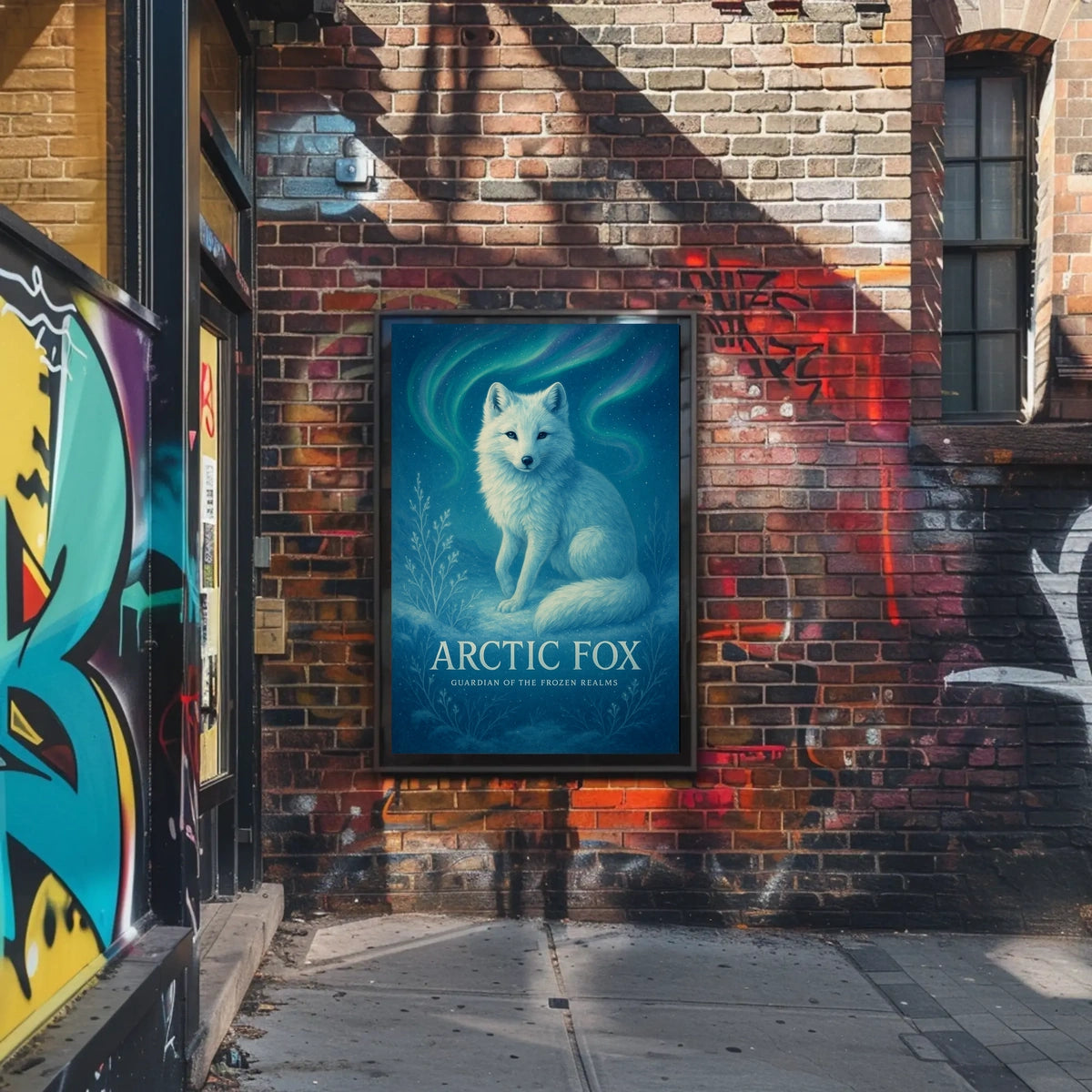 Arctic Fox Guardian of the Frozen Realms Poster