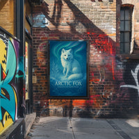 Arctic Fox Guardian of the Frozen Realms Poster