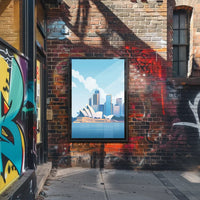 Sydney Opera House Modern Art Poster Print