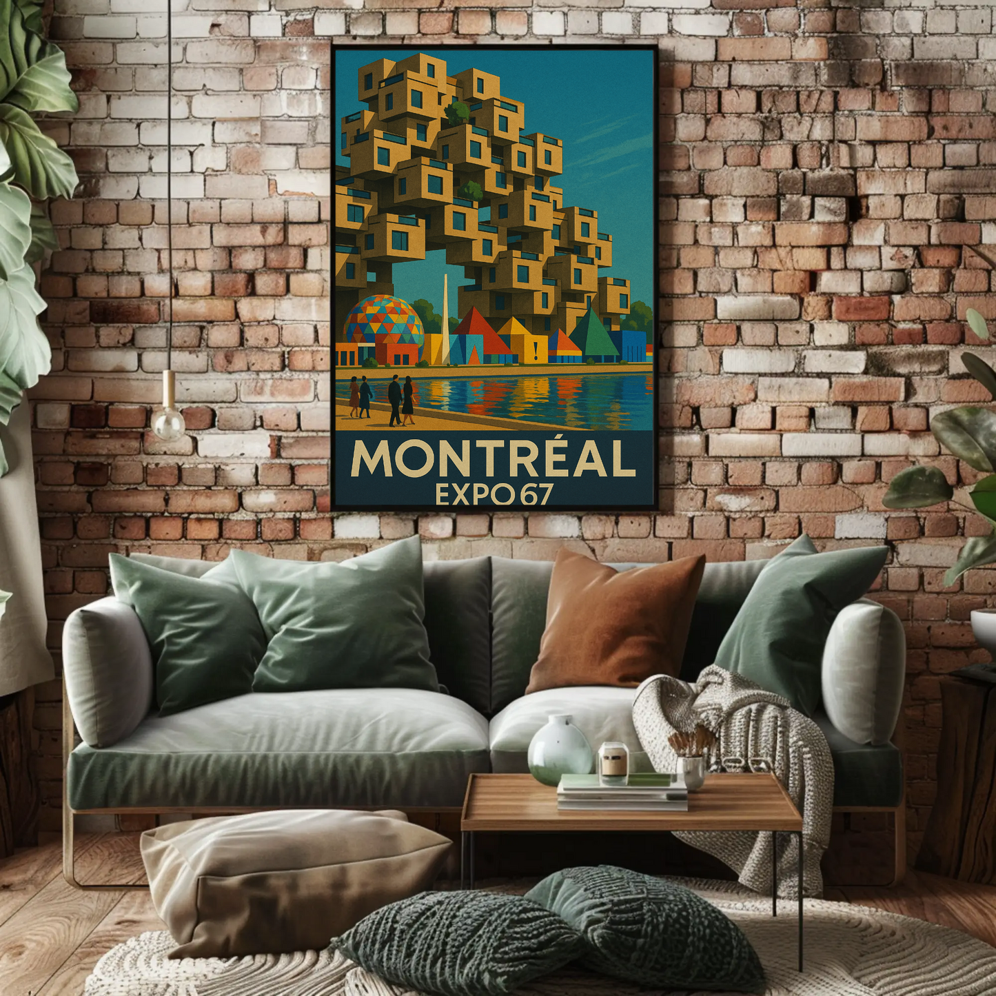 Montreal Expo 67 Habitat Travel Poster