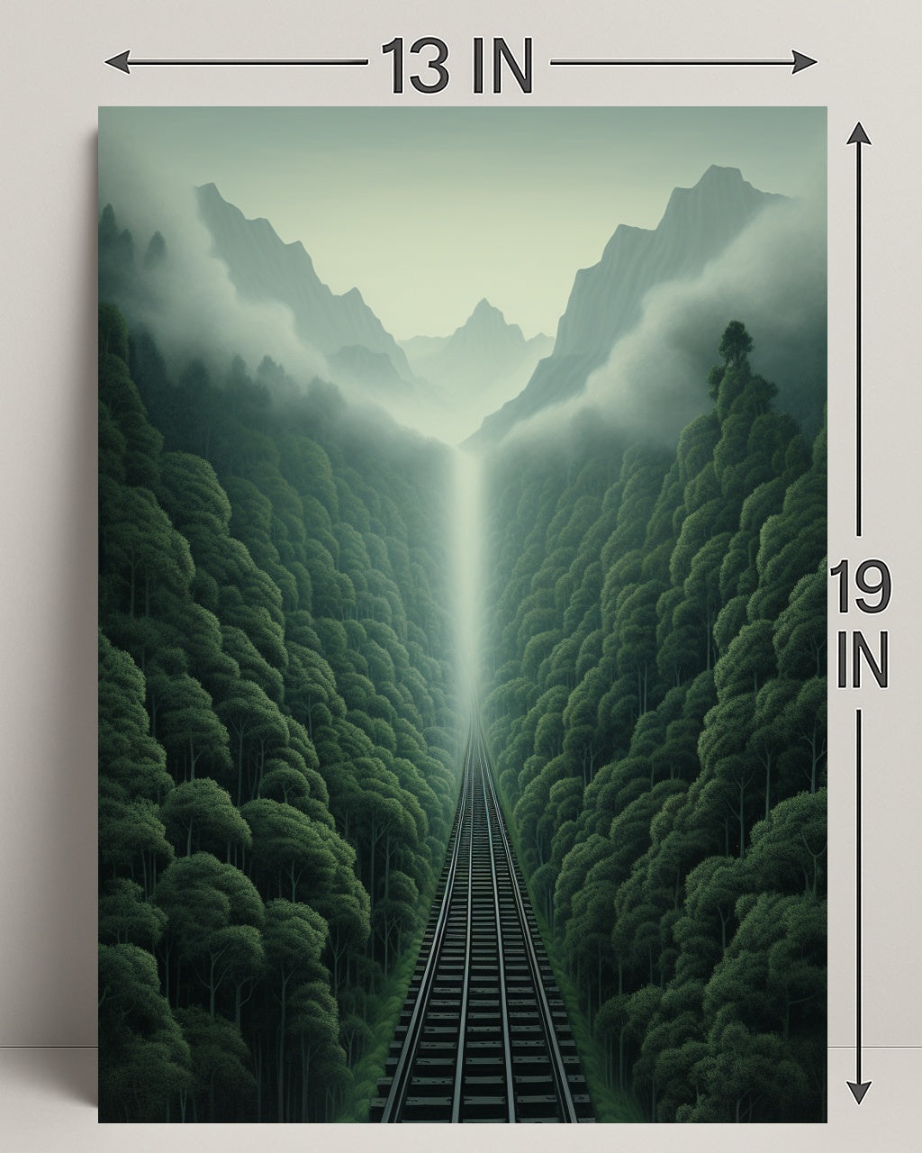 Journey Through The Misty Mountains Poster