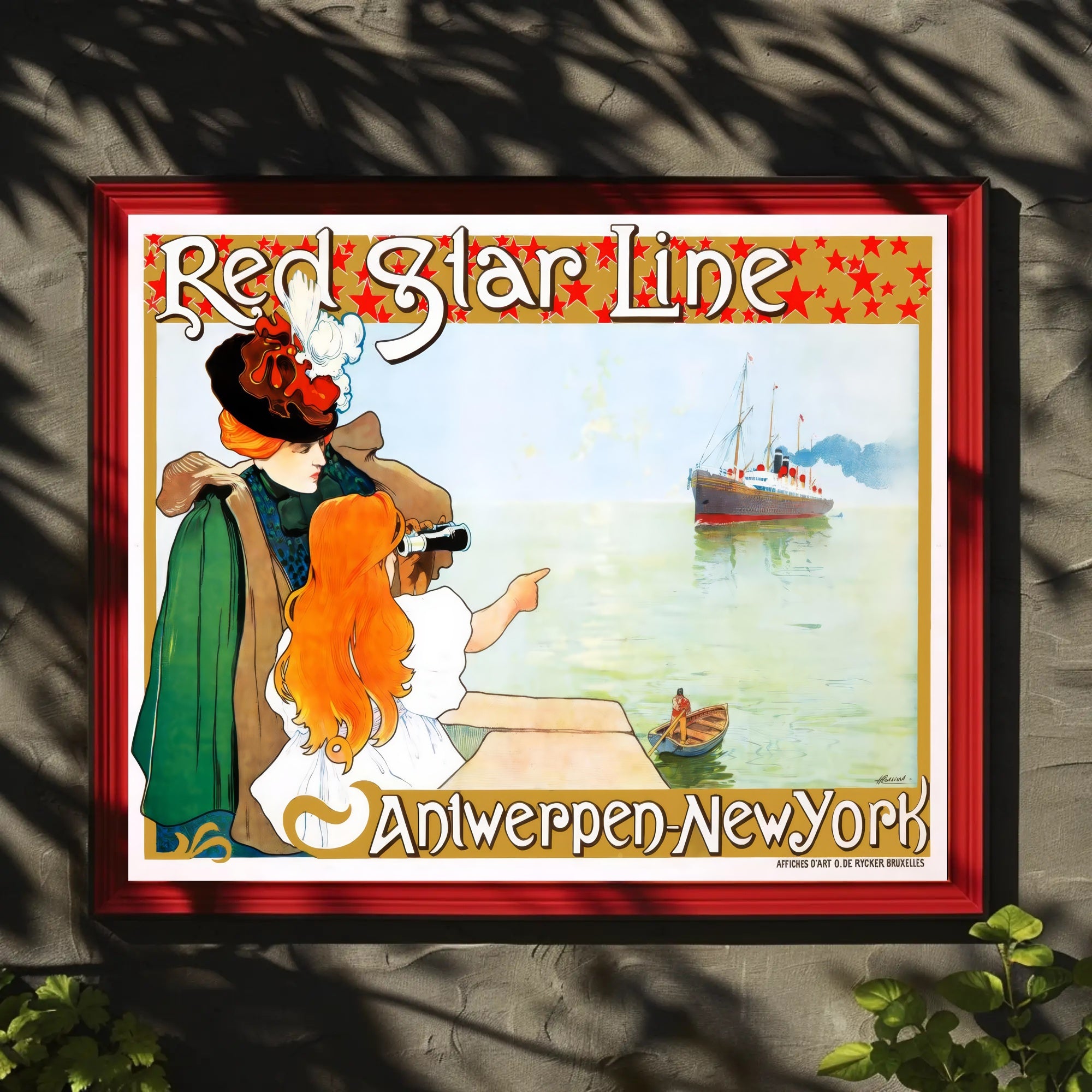 Red Star Line Adventure Poster PosterGoat
