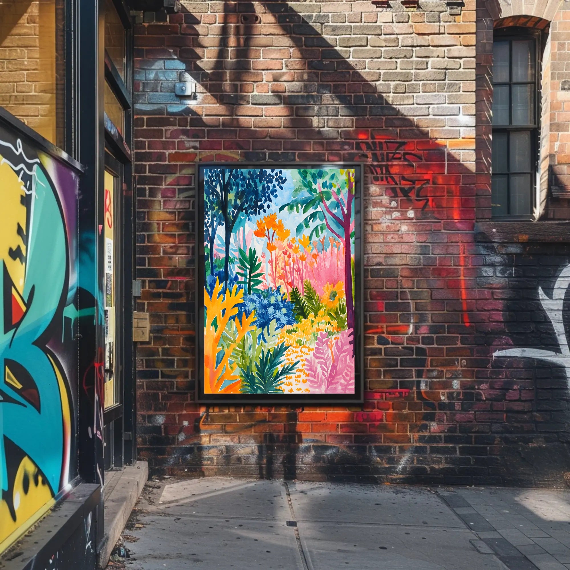 Tropical Jungle Vibe: Abstract, Artistic, or Pop Culture Poster