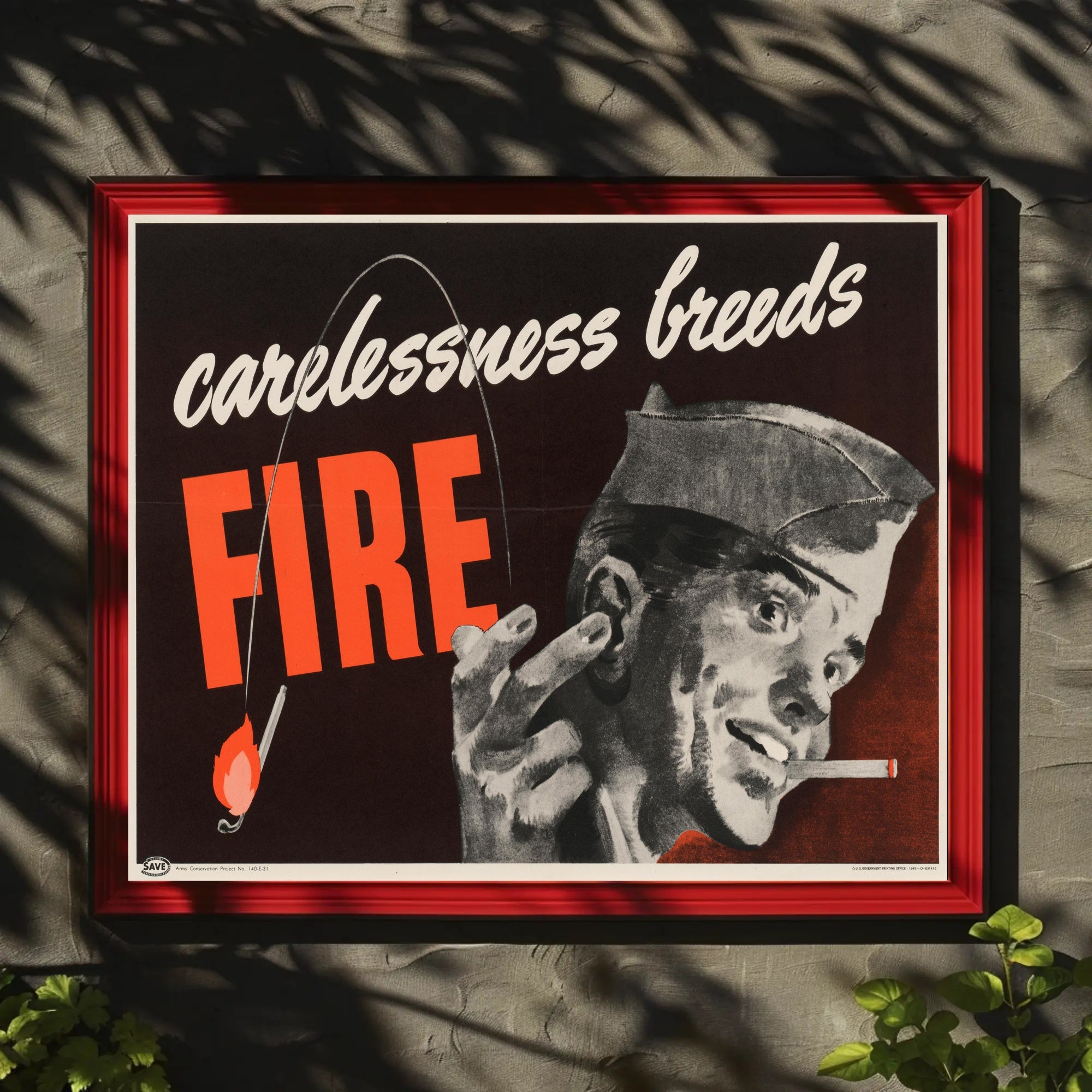 Carelessness Breeds Fire Poster PosterGoat