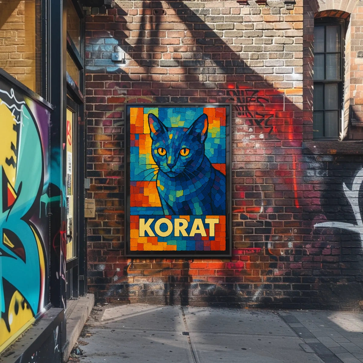 Korat Cat Art Poster