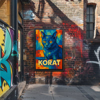 Korat Cat Art Poster