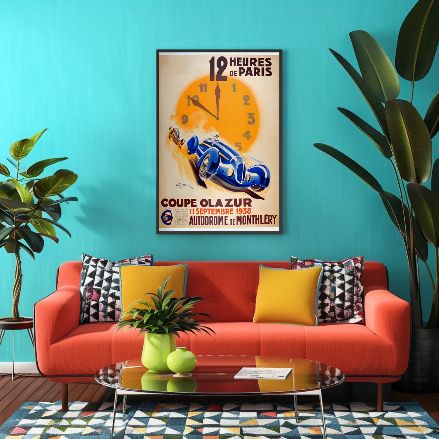 12 Heures de Paris – 1938 Race Poster