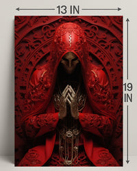 The Enigmatic Figure In Red Poster PosterGoat