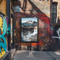 Majestic Snow-Capped Mountain Wilderness Adventure Poster