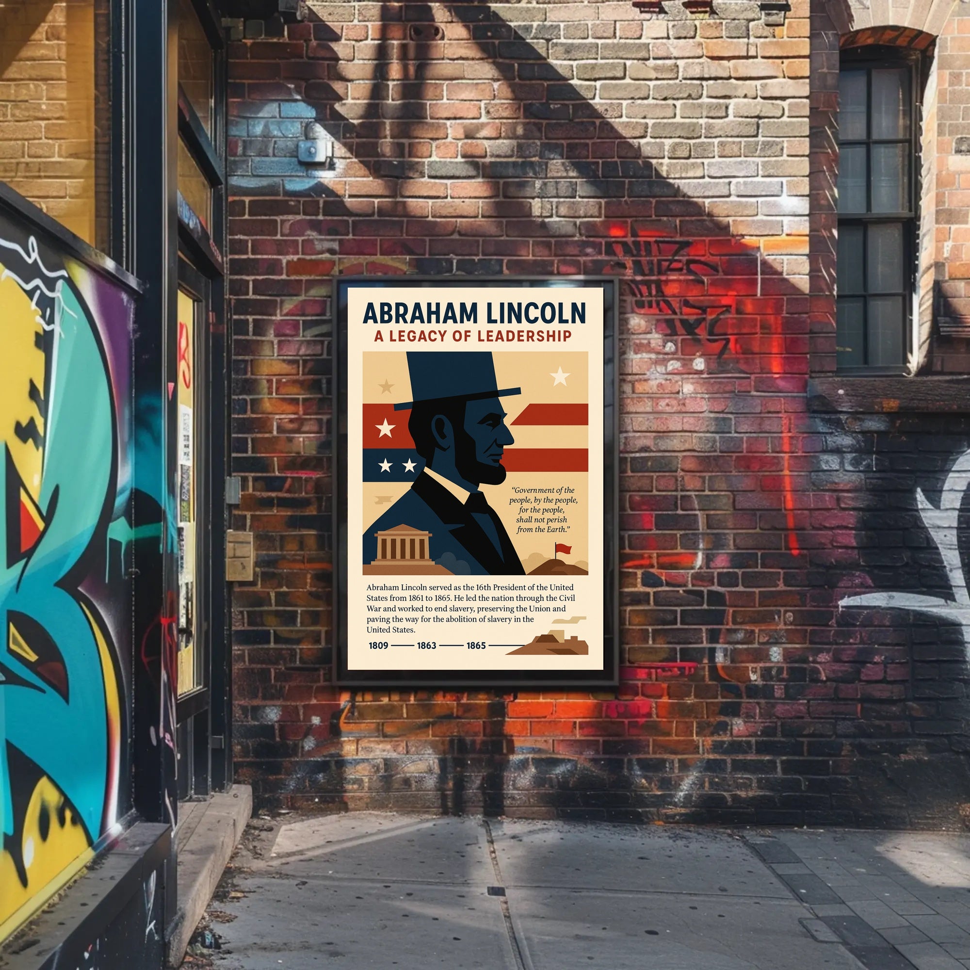 Abraham Lincoln 16th President Poster PosterGoat