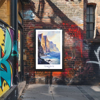 Majestic Cliffs of Tenerife Poster PosterGoat