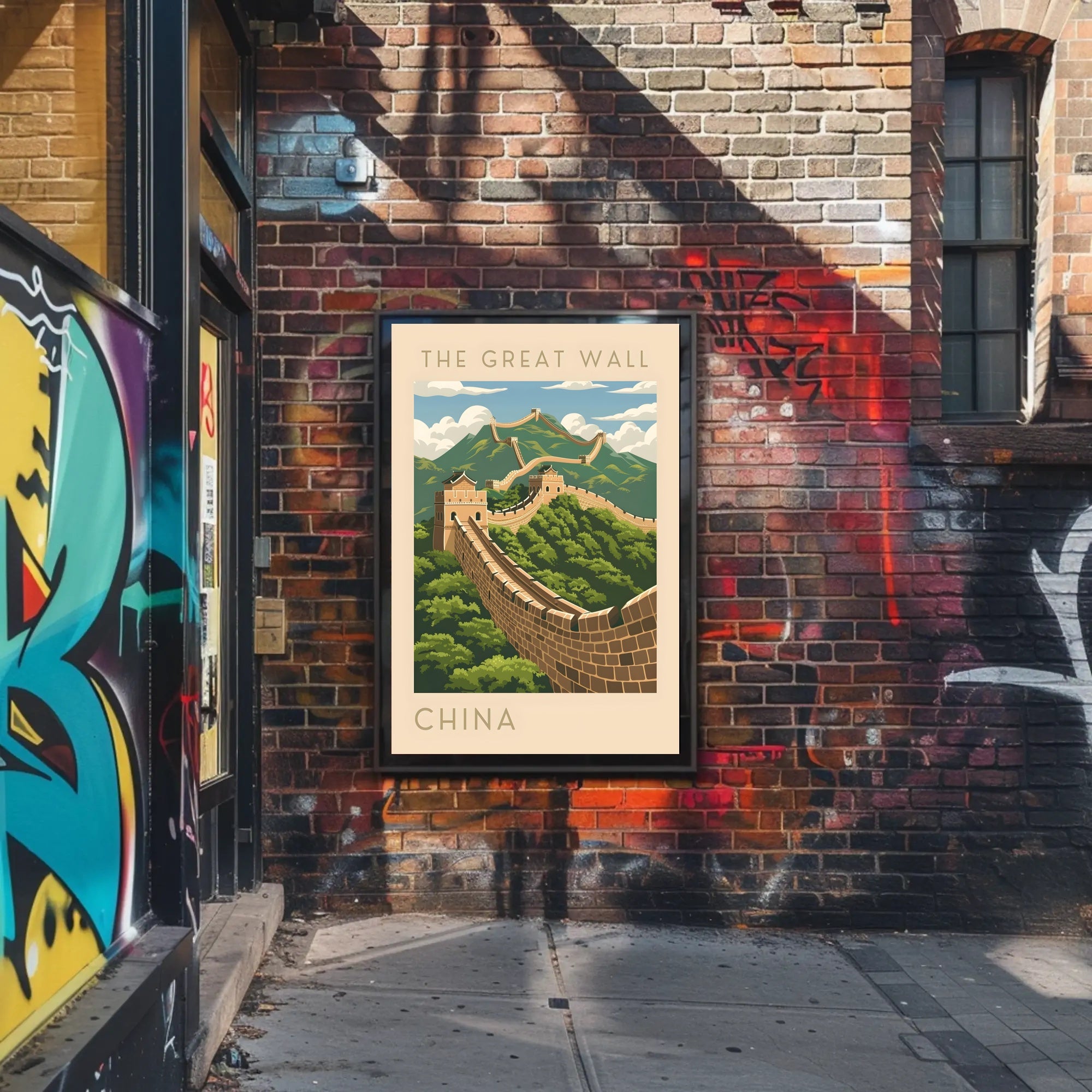 The Great Wall of China Travel Scenic Poster