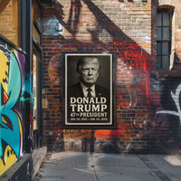 Donald Trump 47th President Vintage Poster