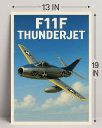 F11F Thunderjet Poster PosterGoat