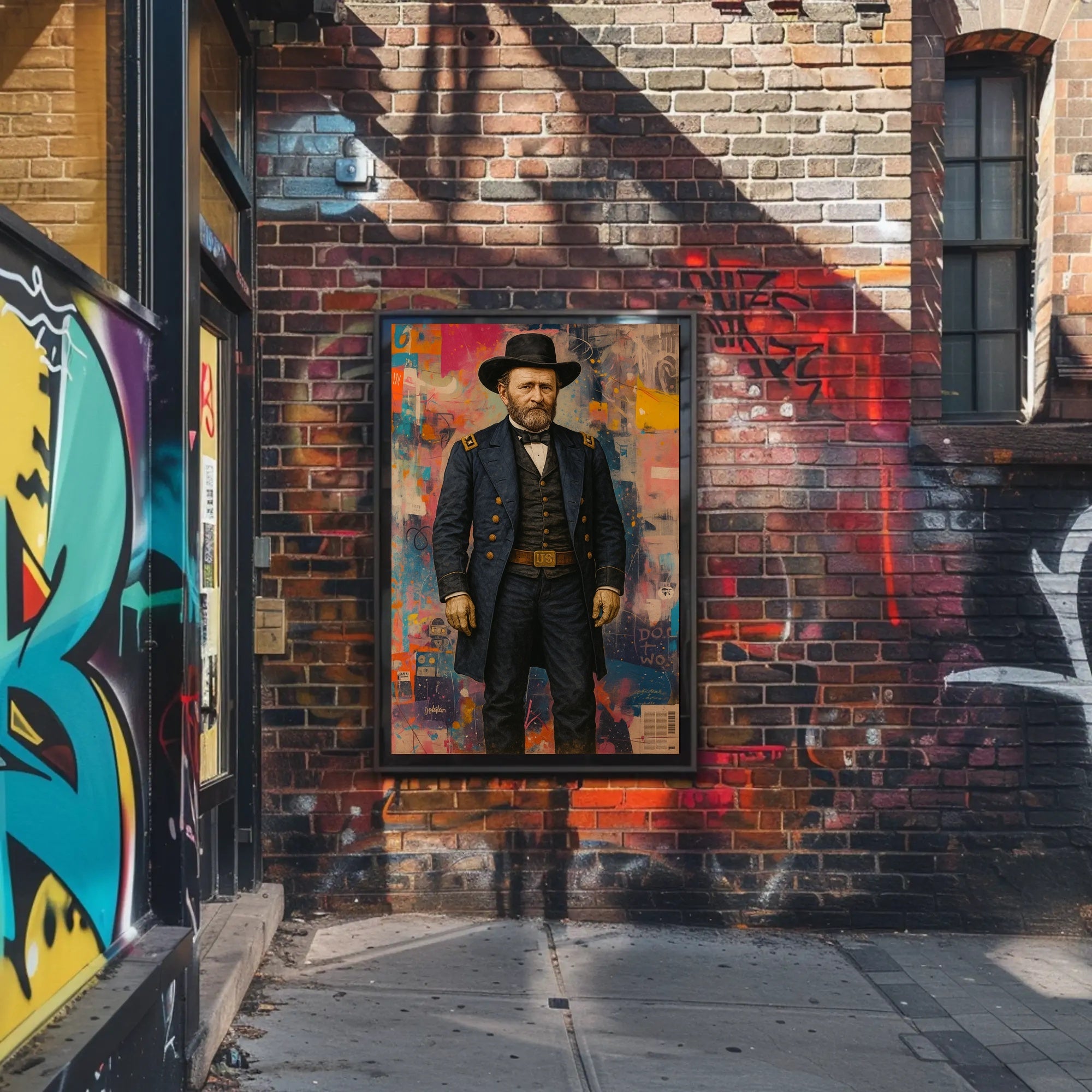 Historical Military Abstract Art Poster - Historical or Presidential Poster