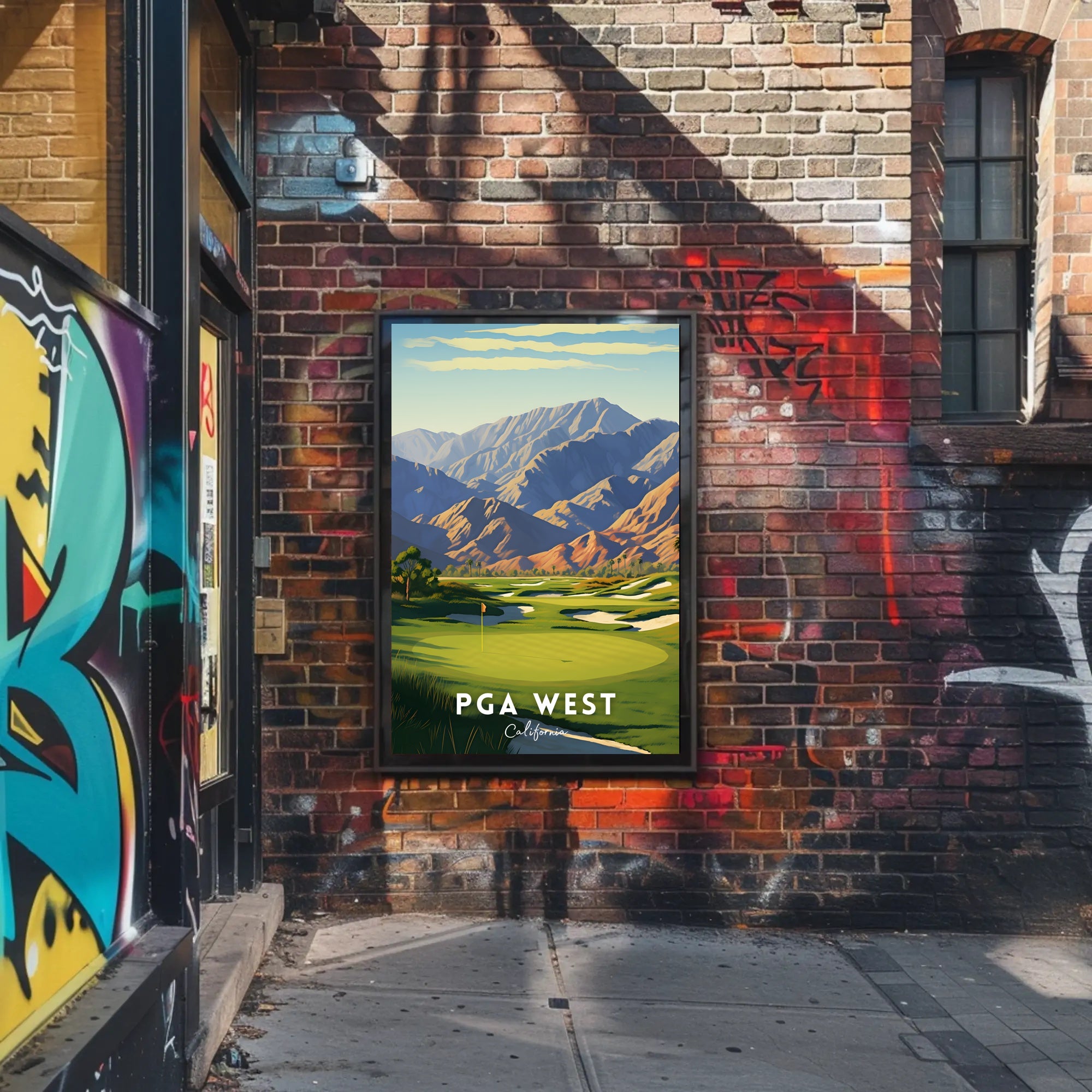PGA WEST Golf Landscape Art Poster - Sports Poster