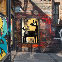 Abstract Canine Poster Modern Minimalist Dog Wall Art