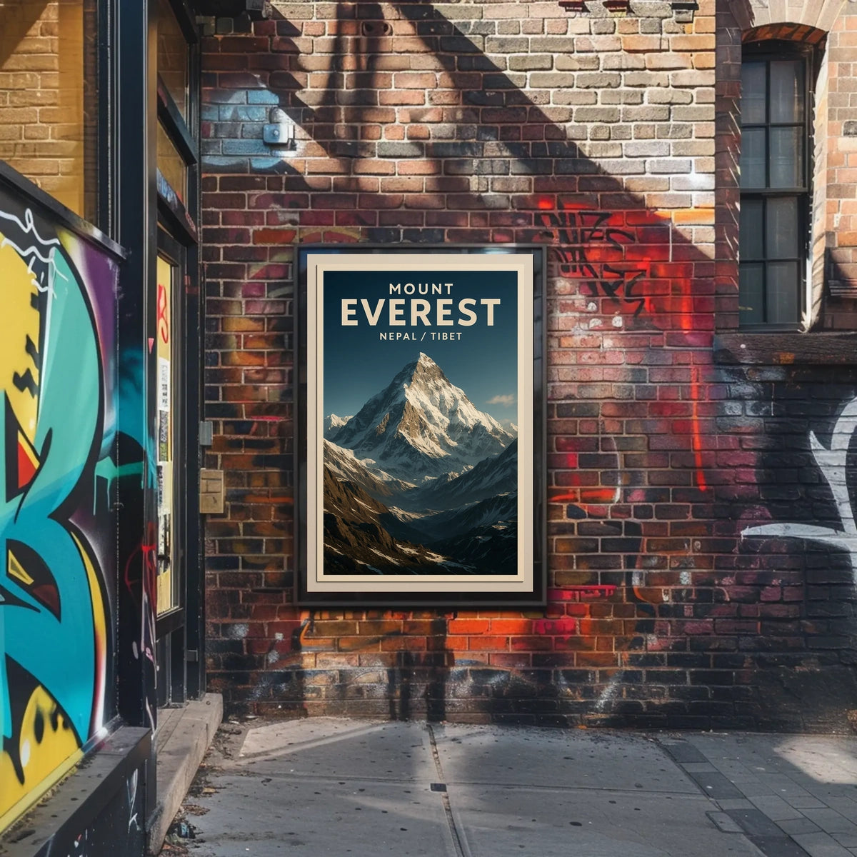 Everest Adventure Vintage Travel Seeker Poster